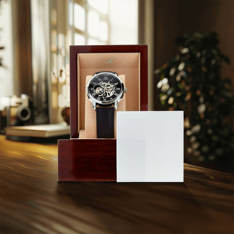 To My Dear Dad Always Remember I Love You – Openwork Watch